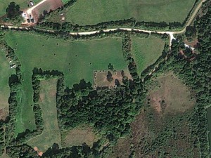 Cromlech de Crucuno - Vue satellite